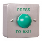 RGL Electronics MEXT-EBGB/PTE Standard Stainless Steel Plate With Large Green Steel Button